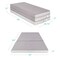 Best Choice Products 4in Thick Folding Portable Gray Mattress Topper w/ Carry Case, Washable Cover